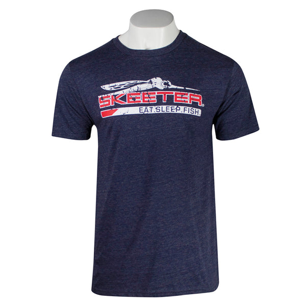 Eat Sleep Fish Navy Tri Blend Tee – Skeeter Apparel