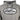 The chest of a heathered grey hoodie with flat drawstrings. Printed across the chest is a black and white distressed oval containing the skeeter logo in black. 