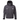 Gray hooded jacket with the gill logo on the left chest and the skeeter logo on the right chest and right sleeve. 