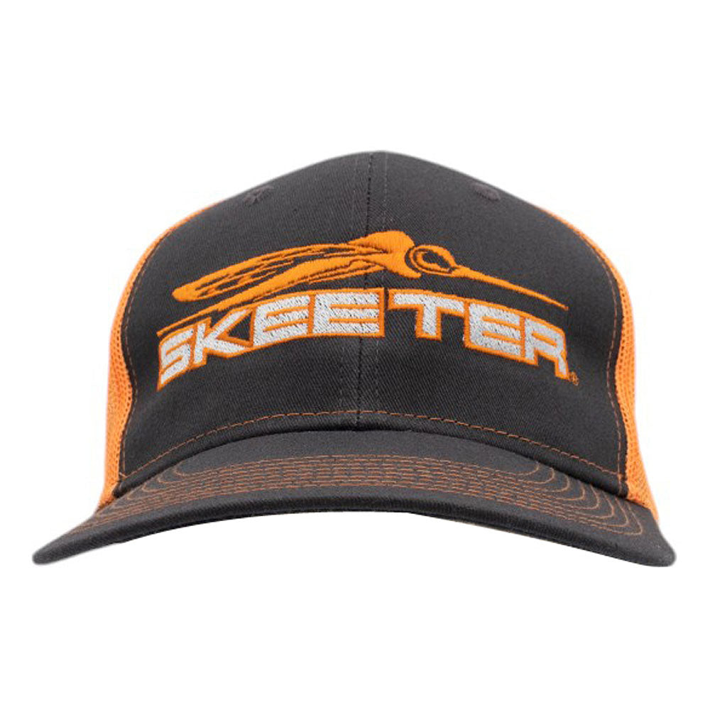 Skeeter Hat - Charcoal/Neon Orange