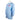 Side of a light blue long sleeve shirt with a pink sun and skeeter logo on the left chest.