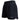Side of black under armour ladies shorts with a white skeeter logo on the left leg.