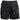 Front of black camo fleece shorts with a drawstring waistband.