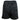 Back of black camo fleece shorts.