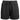 Front of grey fleece shorts with a drawstring waistband.