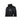 Close up of ladies black zip-up jacket with Skeeter logo patch on left chest.