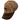 Side of a trucker-style baseball cap with a tan and brown camouflage front panel, brown mesh back, and a dark brown curved brim with white contrast stitching.