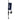 Fishing rod with a reel and a blue flag displaying a logo.