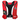 Red life jacket with black accents and a white skeeter logo on the left side. 