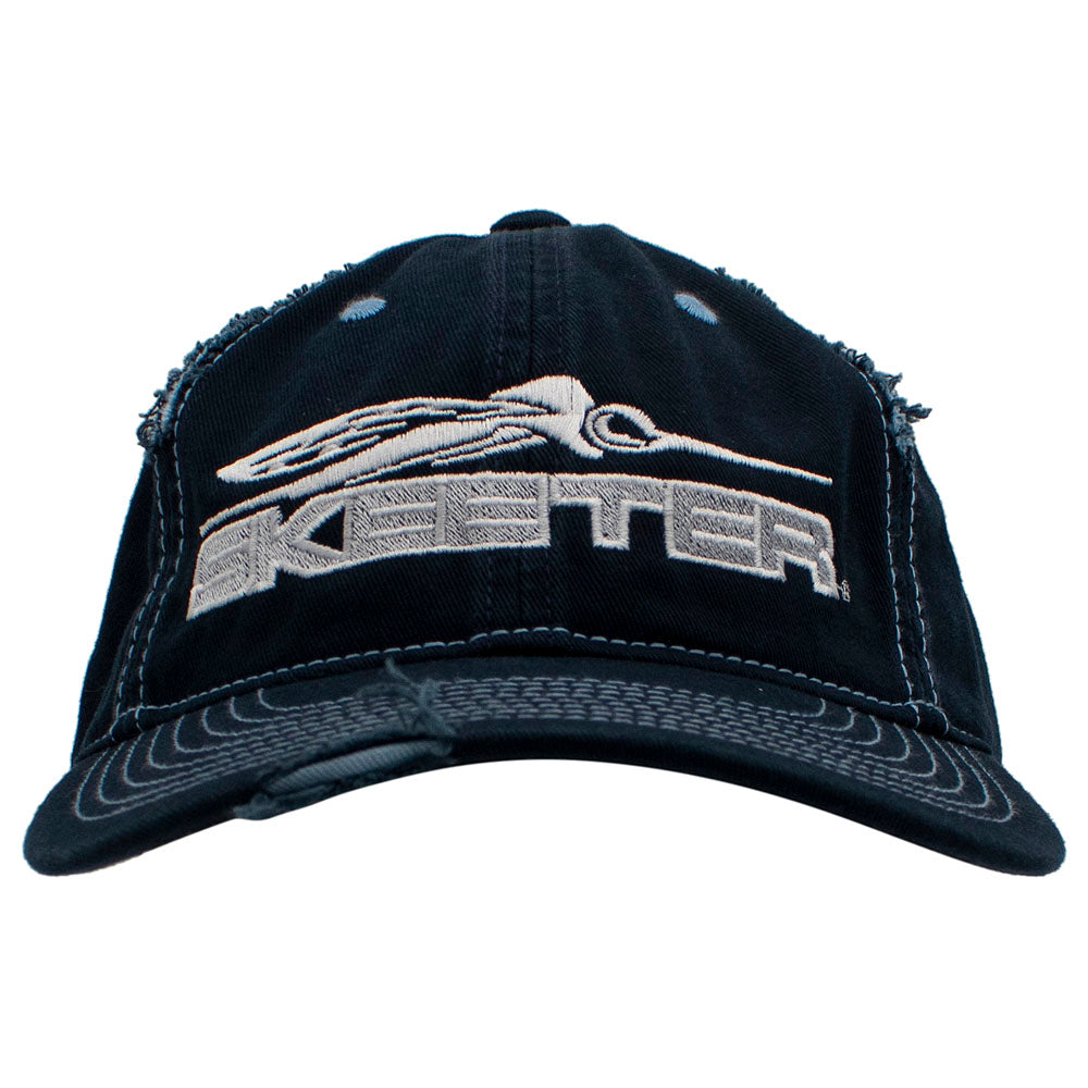 Skeeter Navy Distressed Cap