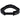 The back of a black and grey visor with an adjustable strap.
