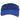 Front of a royal blue Skeeter brand visor hat with a gray embroidered logo and a gray brim edge, shown against a plain white background.