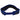 The back of a blue visor with an adjustable strap.