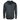 Back of a black hoodie with green camo sleeve cuffs. 