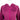 The chest of a ladies UPF hooded half-zip long sleeve in fuchsia pink. Embroidered on the left chest is the skeeter logo in pink and black. 
