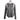 Front of a grey ladies long sleeve with light pink mesh strips on the shoulders and a white skeeter logo on the chest.