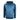 Front of a blue hoodie with the simms logo embossed across the chest. 