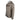 Side of a brown hooded long sleeve with a brown skeeter logo on the front. 