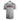 Front of a heather grey T-shirt with the Skeeter logo printed in red and black across the front.