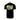 The back of a black T-shirt with yellow and teal design of a fish across the back, with the Skeeter logo in teal below that.
