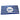A blue and white striped beach towel with a blue Skeeter logo in a white circle in the center. 
