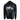 A black and gray camouflage long-sleeve hooded shirt with a large white and blue Skeeter 'Eat Sleep Fish' logo printed on the back.