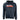 Front of a black hoodie with a red and white skeeter team logo on the chest.