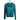 A teal ladies long sleeve with a black and grey skeeter team logo on the chest.