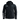 A black hooded jacket with a full front zipper, featuring white SKEETER logos on the chest and left sleeve, and a small whitewater logo on the right chest, shown against a plain white background.