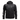 A black hooded technical jacket with a full front zipper, zippered chest pockets, flap hand pockets, and visible Skeeter branding printed vertically on the right sleeve and horizontally on the left chest.