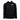 Black lightweight pullover jacket with a front pocket and logo details.