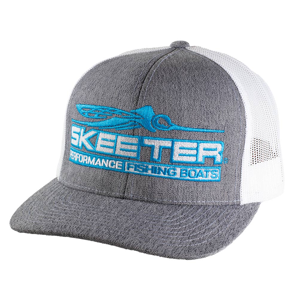 Skeeter Trucker Hat - Heather Grey-White