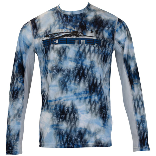 Skeeter Under Armour Iso Chill Long Sleeve Carolina Blue Skeeter Apparel